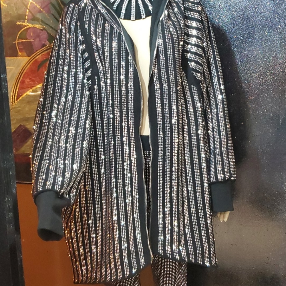 Rhinestone Studded Jacket - Picture 13 of 16